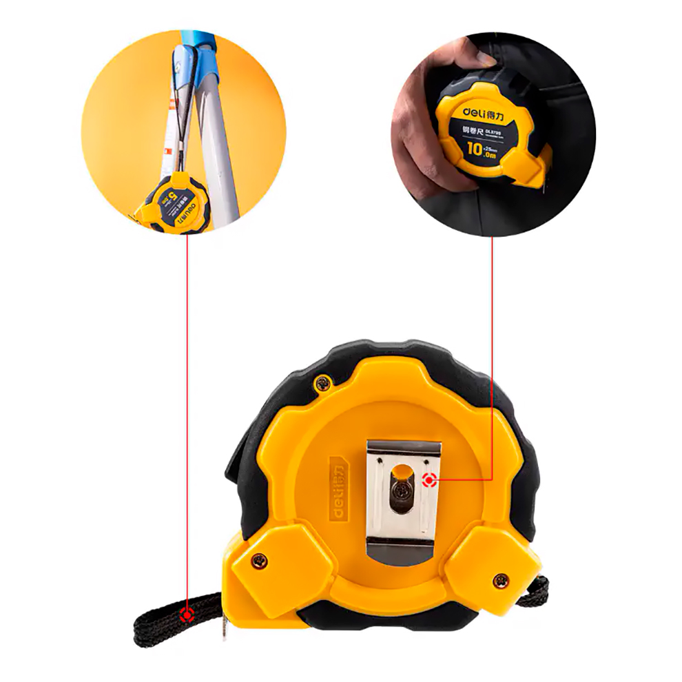 Измерительная рулетка Deli Steel Tape Measure (10 м)